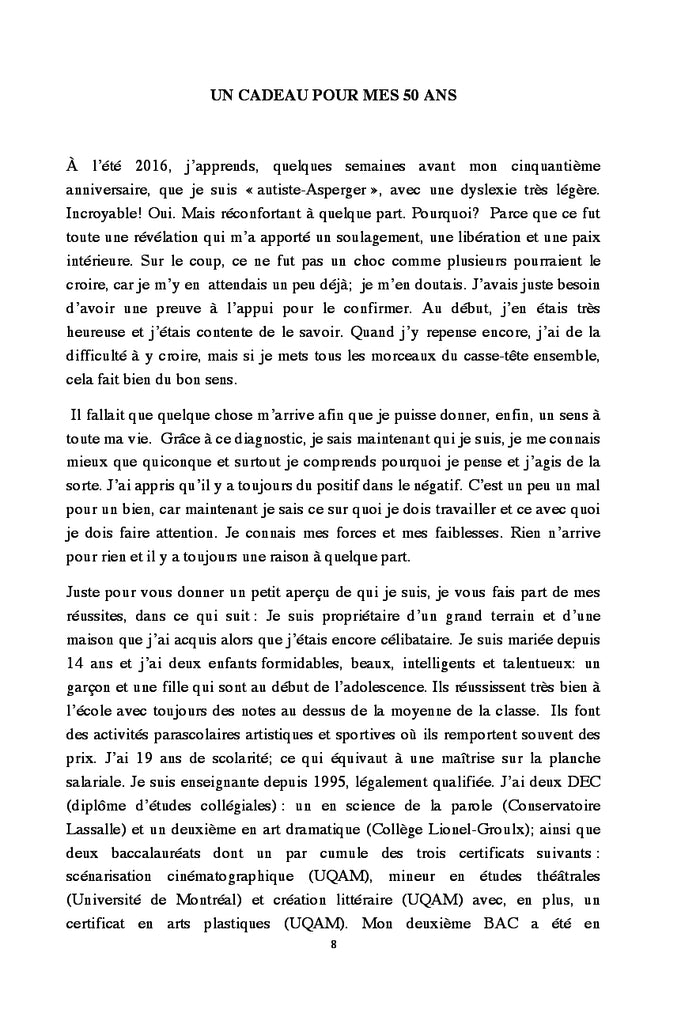 Apprendre etre autiste-Asperger A 49 ans