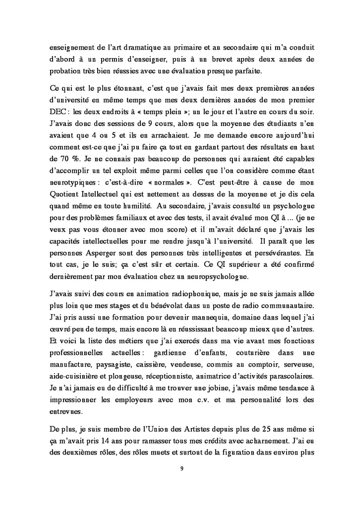 Apprendre etre autiste-Asperger A 49 ans