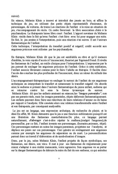 La thérapie et l'enfant