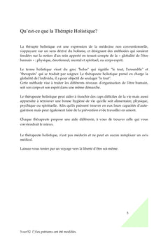 Ma "RE"naissance à travers les bienfaits de la Thérapie Holistique