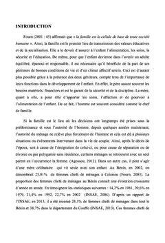 Prise en charge psychosociale des enfants de famille monoparentale
