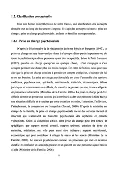 Prise en charge psychosociale des enfants de famille monoparentale