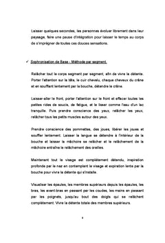 Animer des seances de Sophrologie 10 seances de groupe