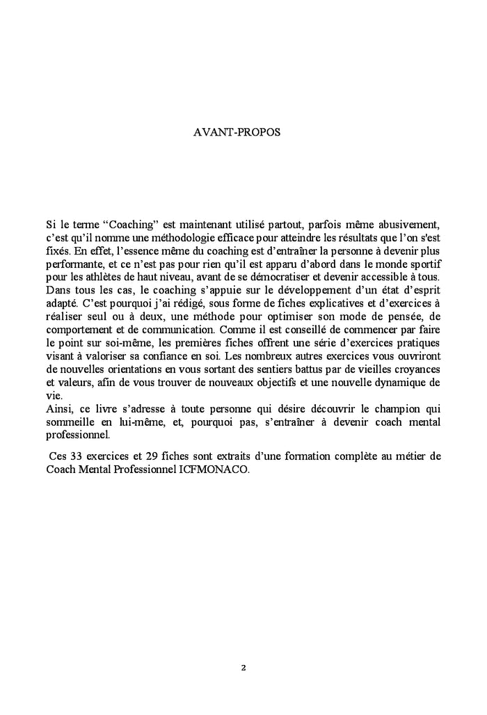 Testez le coaching mental et votre vie sera transformée