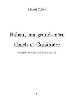 Babou, ma grand-mère coach et cuisinière