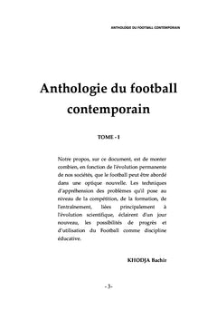 Anthologie du football contemporain
