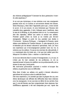 La dyslexie et la relation pédagogique