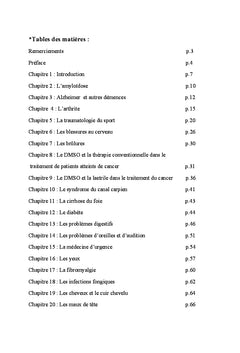 Guide sur le DMSO à l'usage des médecins et du grand public