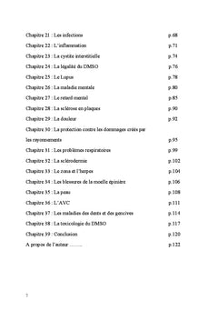 Guide sur le DMSO à l'usage des médecins et du grand public