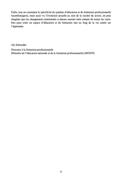 La formation et l'enseignement professionnels au Luxembourg