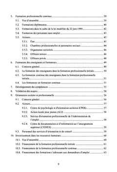 La formation et l'enseignement professionnels au Luxembourg