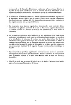 Rapport de l'office européen de lutte antifraude