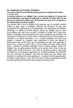 Burkina faso:5e révision constitutionnelle en 21 ans de démocratie