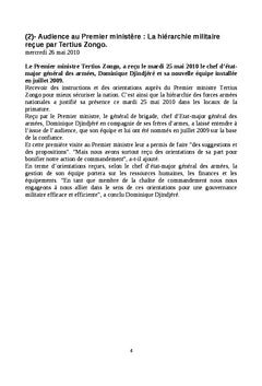 Burkina faso:5e révision constitutionnelle en 21 ans de démocratie