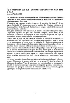 Burkina faso:5e révision constitutionnelle en 21 ans de démocratie