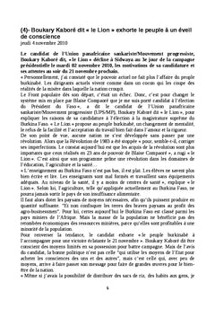 Burkina faso:5e révision constitutionnelle en 21 ans de démocratie
