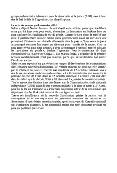 Burkina faso:5e révision constitutionnelle en 21 ans de démocratie