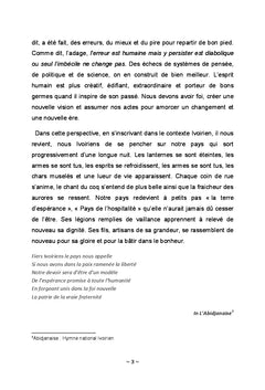 Côte d'ivoire, du chaos à l'espoir