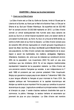 Côte d'ivoire, du chaos à l'espoir