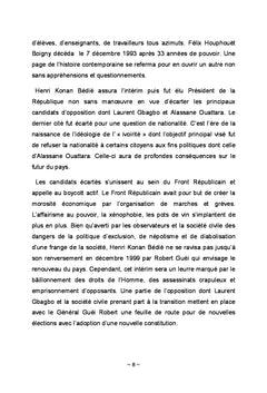 Côte d'ivoire, du chaos à l'espoir