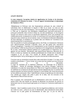 La crise du sens dans la civilisation