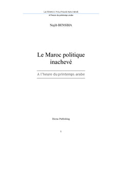 Le Maroc politique inachevé