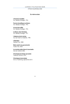 Le Maroc politique inachevé