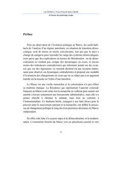 Le Maroc politique inachevé
