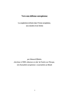 Vers une défense européenne