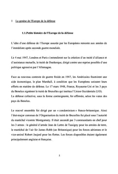 Vers une défense européenne