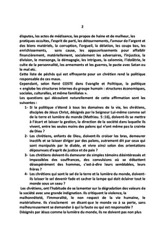 La place du chrétien dans la vie politique