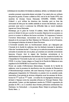 Chronique des colères citoyennes au sénégal