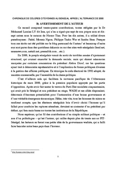 Chronique des colères citoyennes au sénégal