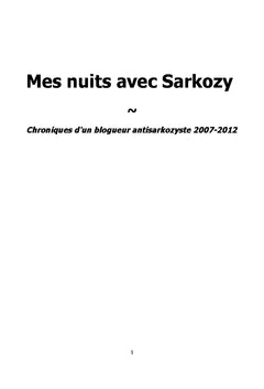Mes nuits avec Sarkozy