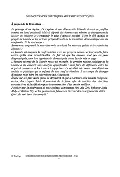 Guinée-chronique d'une démocratie annoncée - vol1