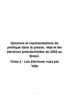 Opinions et représentations du politique dans la presse: tome 2