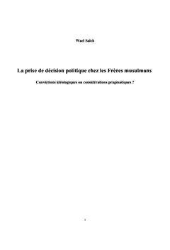 La prise de décision politique chez les frères musulmans