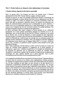 De Nicolas I à François III, chronique d'une relégation annoncée