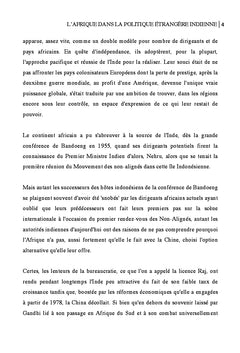 L'afrique dans la politique étrangère indienne