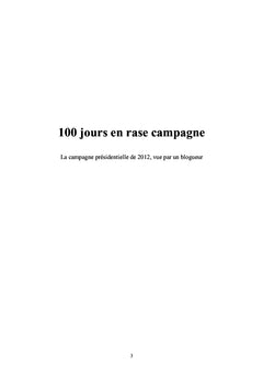 100 jours en rase campagne