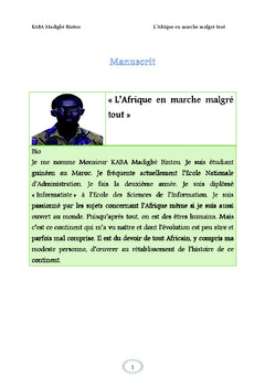 L'Afrique en marche malgré tout