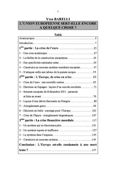 L'union européenne sert-elle encore à quelque chose?