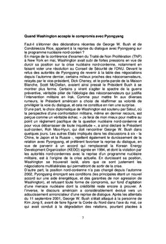 La corée du nord  dans le viseur