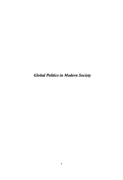 Global politics in modern society