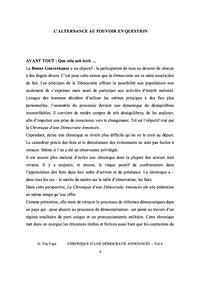 Guinée-chronique d'une démocratie annnoncée, vol.4