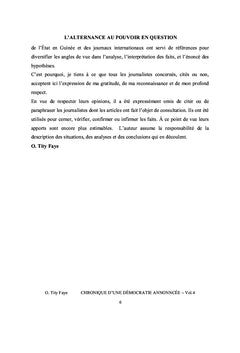 Guinée-chronique d'une démocratie annnoncée, vol.4