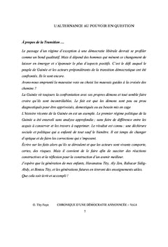 Guinée-chronique d'une démocratie annnoncée, vol.4