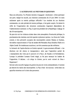 Guinée-chronique d'une démocratie annnoncée, vol.4
