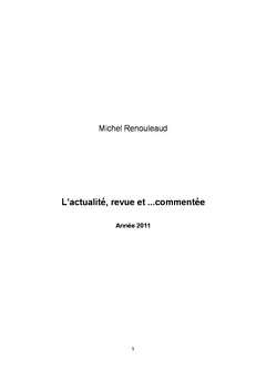 L'actualité revue et...commentée