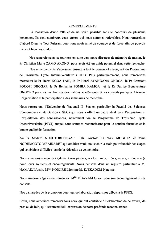 Demande de logements des menages tchadiens